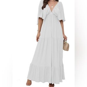 Elegant White Maxi Dress